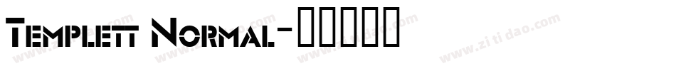 Templett Normal字体转换